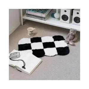 루미나D 빈티지 체커보드 주방매트 미니 체크 발매트 러그