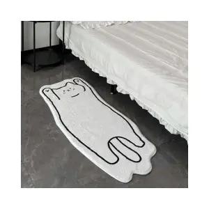 루미나D 욕실 주방 미끄럼방지 귀여운고양이 발매트 러그 현관