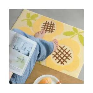 루미나D 욕실 부드러운 디자인 러그 현관 발매트 플로럴 50x80