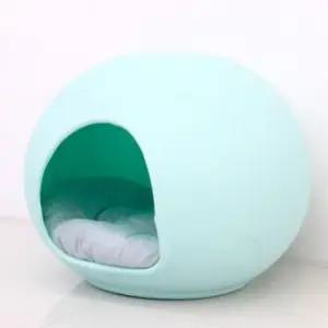 고양이사계절하우스 강아지 동굴 하우스 방석포함 민트 냥이 숨숨집 1P