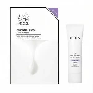 헤라 UV프로텍터 톤업 라벤더 SPF50+/PA++++ 40ml + 마스크 팩 1매