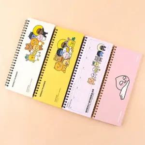 638E] 5500 카카오프렌즈 스프링 위클리 플래너 (3개세트)