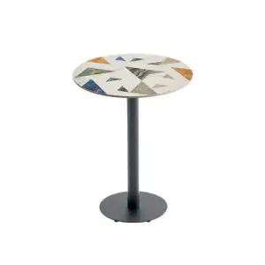 CZ4400 세라믹 원형 바테이블 블랙스틸 600 1color 바테이블