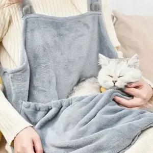 강아지 고양이 그루밍 앞치마 캐리어 고양이 캥거루 앞치마 빠짐 방지