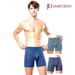 사각팬티 제임스딘 남성 NP폴리스판 3부 롱드로즈팬티 3매