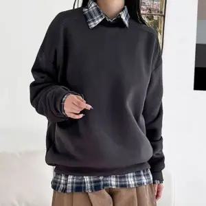 데일리 여자 맨투맨 티셔츠 루즈핏 여성 오버핏 맨투맨 스웨트셔츠 기모