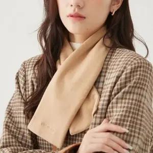 따뜻한 커플 벨벳 목도리 부드러운 단색 벨벳 머플러 남여공용 겨울