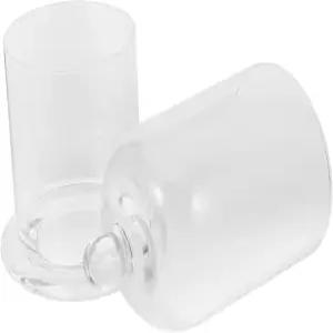 BESTOYARD 1세트 장식용 양초 홀더 가정용 및 웨딩 용기 우아한 디자인으로 분위기를 스타일리시하게