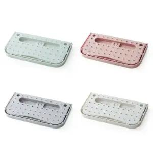 YJR 무타공 신발 1+1 벽걸이 슬리퍼 거치대 접이식 욕실 수납 선반