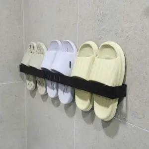 무타공 욕실화 거치대 70cm 슬리퍼 정리