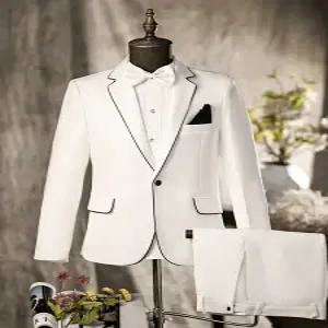 남성 턱시도 웨딩 무대의상 럭셔리 성악가 양복 연주복