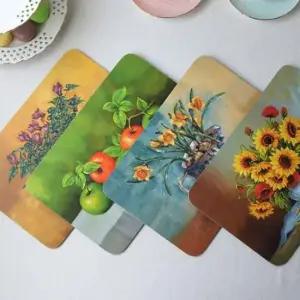 손님맞이용 테이블매트 식탁매트 깔개 덮개 패드 집들이 4P 세트