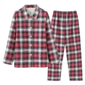 빅사이즈파자마 로로스키니 파티 체크 잠옷 레드 입는옷 파자마 실내
