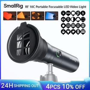 SmallRig RF 10C RGB LED 사진 손전등, 비디오용 4가지 색상/20가지 빛 필터가 포함된 7500mAh 패턴 주변