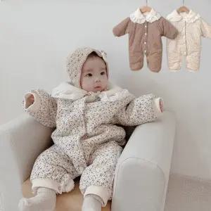 작은꽃레이스카라양털기모아동 우주복205013 MmE6+2AbQ