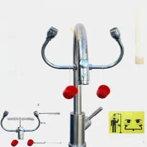 눈세척 산업용 안구 과학실 간이 긴급 검사용 용도 세안대 샤워 약식 세안기