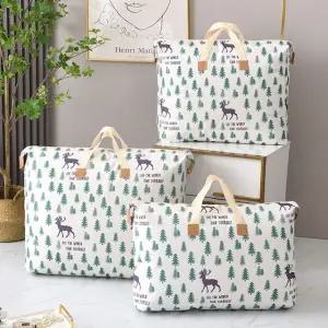 손잡이 패브릭 이불 정리함 2종 수납  보관 가방