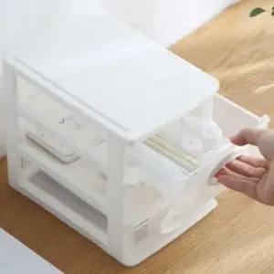 ( )2단 플라스틱 서랍장 사무실책상정리 사무용품정리함 화장품서랍 화장대서랍 책상보조서랍