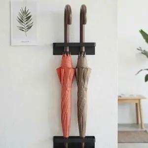 접착형 무타공 철제 우산꽂이 장우산 보관함 LIV077