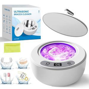 PixTok 리테이너 실버 주얼리 기계 49kHz 틀니 포드 타이머 메이크업 얼라이너 휴대용 마우스 브러시 UV 가드 라이트 브레이스