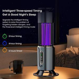 홈피쉬 USB 충전 모기 램프 전기 퇴치기 랜턴 야외 해충 트랩 모기채 파리 캠핑