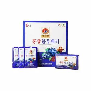 (금산인삼농협 삼지원) 홍삼 블루베리 70ml x 30포 홍삼액 홍삼즙 파우치 상차 스틱형 부모님선물