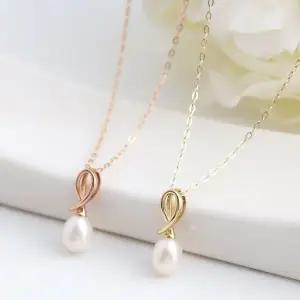 14K 진주 링 금 목걸이 펜던트 골드목걸이 로즈골드목걸이