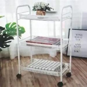 [SBD] 와이어 선반 화이트 정리 수납 이동식