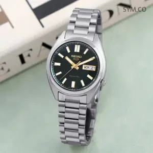 세이코5 SRPL57K1 오토매틱 데이데이트 100미터방수 그린 다이얼 남자 메탈 시계 d7