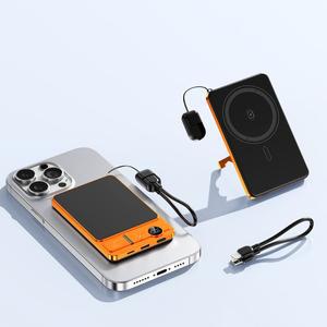 10000mAh 마그네틱 보조배터리 15W 무선 충전 PD 20W 고속 외장 (MagSafe 아이폰 12-17 Pro, 워치 호환)