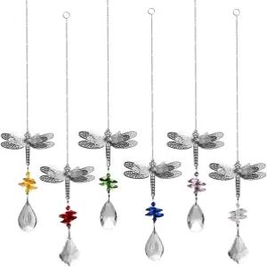 드래곤플라이 크리스탈 프리즘 구슬 매달기 윈도우 가든 웨딩 크리스마스 장식 무지개 메이커 거울 6종