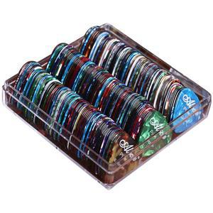 100개 앨리스 기타 피크 셀룰로이드 플렉트럼 중개자 0.46/0.71/0.81/0.96/1.2/1.5mm 랜덤 색상 액세서리