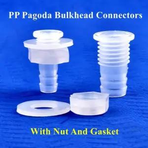 물탱크피팅 PP 벌크 헤드 조인트 육각 너트 실리콘 개스킷 정원 관개 호스 커넥터 수족관 탱크 펌프 M5~M16