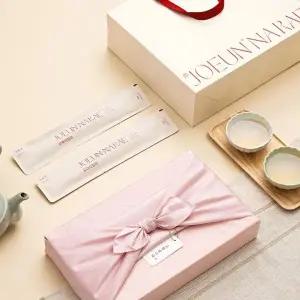 [조은나래]도라지정과 300g 선물세트 연한빨강 보자기포장