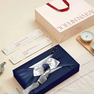 [조은나래]도라지정과 500g 선물세트 진한파랑 보자기포장