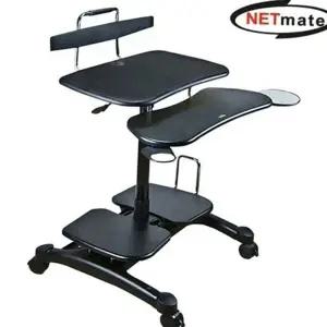 사무용 노트북 책상 데스크 컴퓨터 조절 바퀴형 높이 스탠딩 이동식