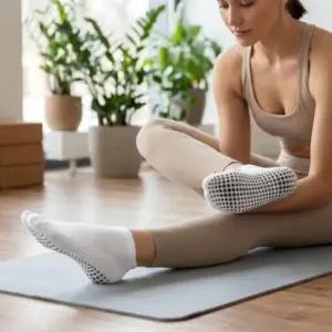 미끄럼방지 삭스 발목 논슬립 요가 양말 4개 세트