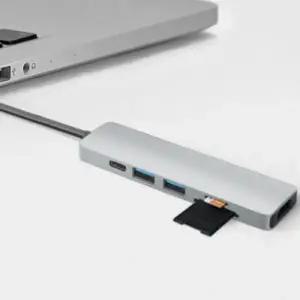 USB C타입 멀티허브 노트북 맥북 6IN1 허브