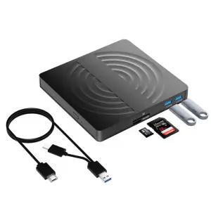 CD롬 플레이어 외부 Bluray 드 USB30 Type-C BD-콤보 노트북 PC CD DVD 버너 윈도우 Mac OS