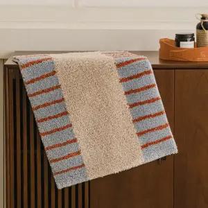 샌더 터프팅 롱파일 자카드 발매트 미니러그 45x62cm