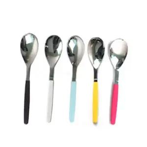 알록달록칼라 어린이스푼 유아용숟가락 집유치원 집숟가락 수저 작은 아동 집스푼 아이 스텐 용숟가락
