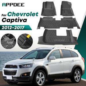 쉐보레 캡티바 2012-2017 2016 맞춤형 올웨더 TPE 자동차 바닥 매트 내부 액세서리