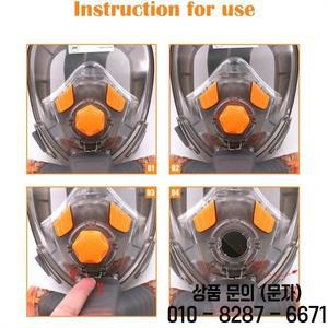 AEB0 스노클 마스크 남자 스쿠버 수중 풀 페이스 다이빙 180 뷰 안개 방지 방지(L/XL)