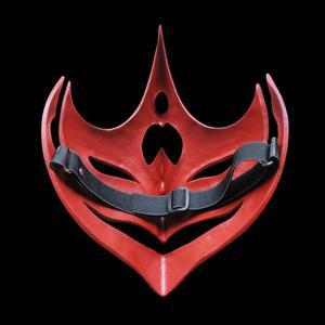 할로윈 Genshin Impact Tartaglia 주변기기 COS 2D 파티 댄스 의상 수지 마스크