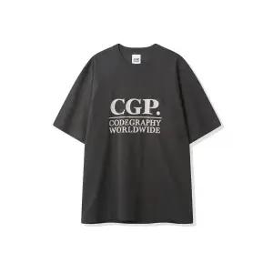 코드그라피 CGP 스퀘어 로고 반소매 티셔츠_차콜 986939