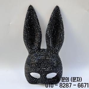 스팽글 토끼 마스크 할로윈 파티를위한 매력적인 동물 가장 무도회 의상 무대 공연 사진 성인을위한 소품