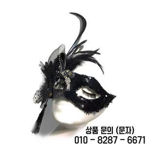 블랙 엔젤 페더 글리터 다이아몬드 태슬 할로윈 파티 프롬 캣워크 카니발 마스크
