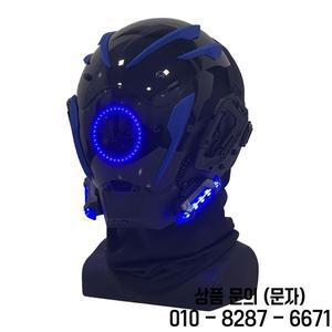 사이버펑크 마스크 쇼 LED 발광 할로윈 소품 미래 기술 의상 매칭 롤플레잉 프롬 바