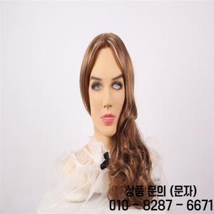 남성용 실리콘 마스크 헤드피스로 여성으로 변신 유럽 미인 롤플레잉 크로스플레이에 적합