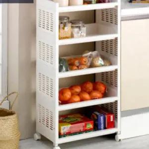 [RIZPICK]트롤리 5단 수납 선반 주방 카트 모바일